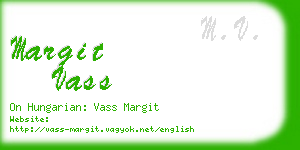 margit vass business card